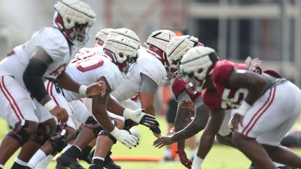 Line, Alabama practice, August 29, 2022